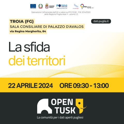 Opentusk, a Troia l’evento per la Provincia di Foggia e BAT