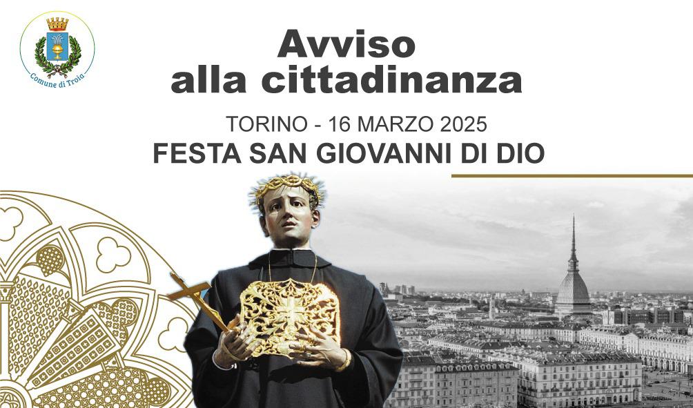 Domenica 16 marzo 2025 Torino - Festa di San Giovanni di Dio