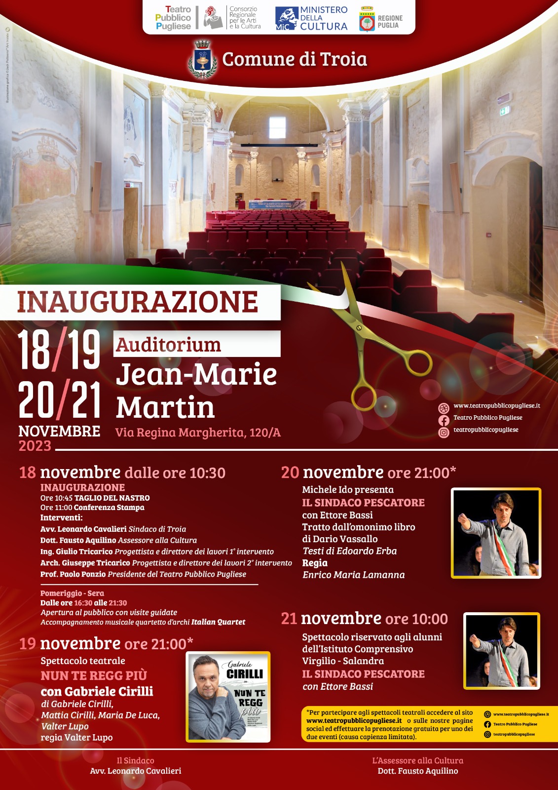 Inaugurazione auditorium Jean Marie Martin